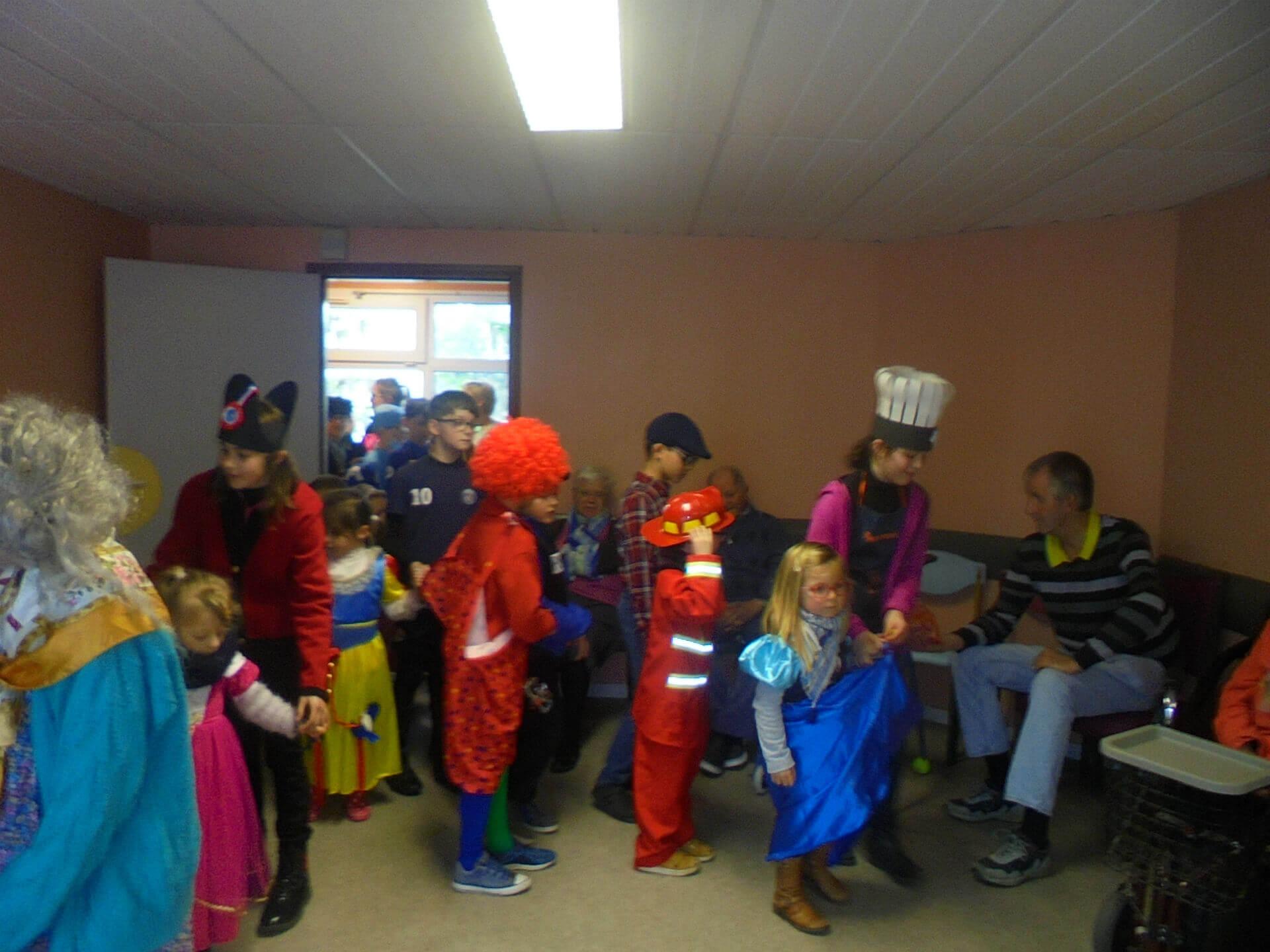 Visite des enfants pour le carnaval - le 5 mars