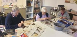 Préparation des châtaignes - le 16 octobre